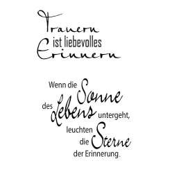 4511118 Stempel Clear Trauer Trauern ist liebevolles 2 -tlg. transp 