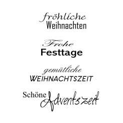 4511124 Stempel Clear Weihnachtssprüche I 