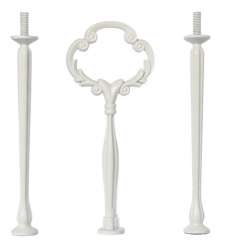 510053 Etagère Blume weiss / Set 