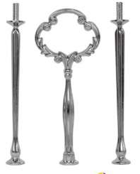 510068 Etagère Blume silber/ Set 