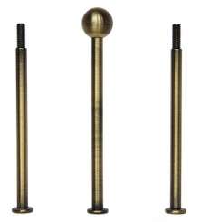 510076 Etagère Kugel bronze / Set 