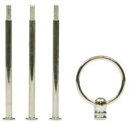 510079 Etagère rund Extra silber / Set 