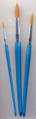510099 Pinselset Synthetikfasern   3tlg 