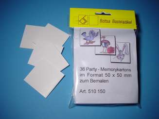 510150 Party-Memorykartons (5x5cm, 36St) 