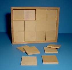 510160 Memoryteile Holz 4,5x4,5cm/60 St 