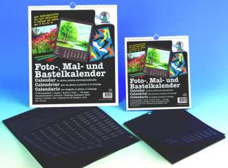 510491 Fotokalender schwarz 300x340mm 