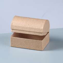 510533 Schatztruhe Karton braun 8x5,5x5,5 