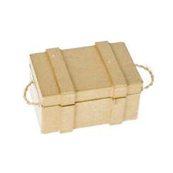 510541 Schatztruhe Karton braun 10x7x5,3cm 