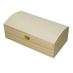 510557 Holztruhe mit Verschluss 25x13x9.5cm 