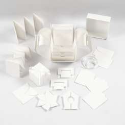 510599 Explosionsbox, 7x7x7,5+12x12x12 cm, Naturweiss 