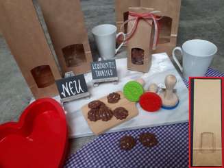 510603 Papiertüte braun 90x50x280, 10Stk lebensmittelecht 