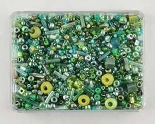 511842 Rocaillesperlen Miyuki 20g grünmix 