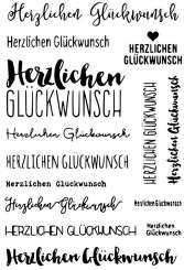 512400 Stempel Clear Glückwünsche 1 