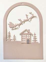 512542 Stanzschablone Weihnachten Halbrund 12.5x8.7 