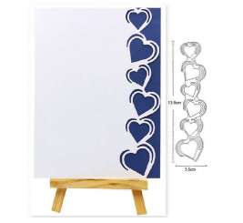 512551 Stanzschablone Herzen 138x35mm 