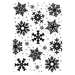 512594 Prägeschablone 106x150 Schneeflocke 