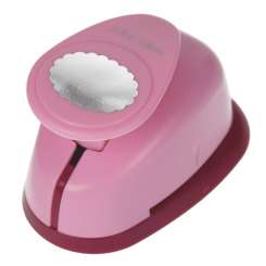 514977 Papierstanzer Oval gezahnt 25x18mm 