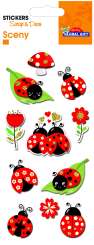 518196 Stickers Marienkäfer 