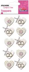 518270 Stickers Hochzeit/ Ringe 