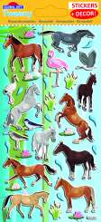 518408 Stickers Pferde m. Dekokarte 
