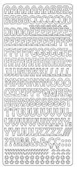 519021 Sticker Buchstaben silber 