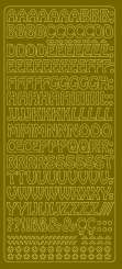 519022 Sticker Buchstaben gold 