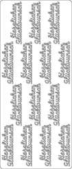 519131 Sticker Herzlichen Glückwunsch silber 14x 