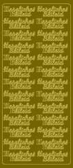 519282 Sticker Herzliches Beileid gold 