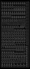 519329 Sticker Kleinbuchstaben schwarz 