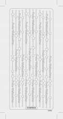 519741 Sticker Frohe Weihnachten lang silber 