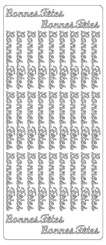 519801 Sticker Bonnes Fêtes silber 