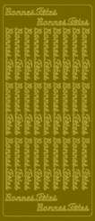 519802 Sticker Bonnes Fêtes gold 