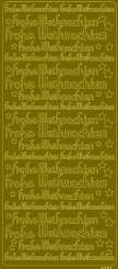 519946 Sticker Frohe Weihnachten gold 