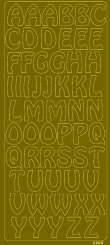 519976 Sticker Grossbuchstaben 2cm gold 