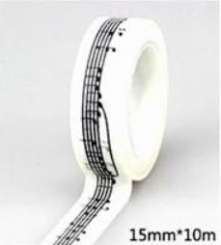 520289 Washi Tape Musiknoten 
