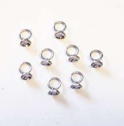 521026 Perlenhalter 6mm silber 8St 