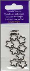 521045 Metallene Anhänger Blume   8 St. 