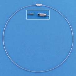 521076 Collier m.Drehverschluss 45cm 3St. silber 