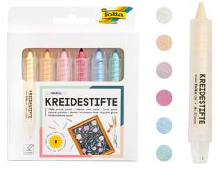 522032 Kreidestifte Set 6 Farben pastell 