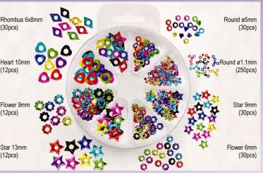 522101 Eyelet Kit / Ringösenset assortiert 