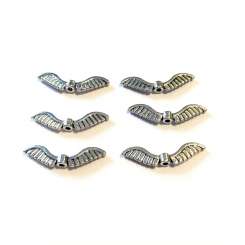 522261 Metallanhänger Flügel 26mm 6St 