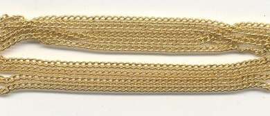 522312 Schmuckkette gold   2mm  1 Meter 