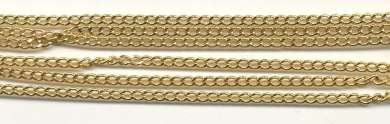 522314 Schmuckkette gold   3mm  1 Meter 