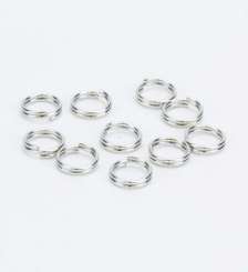 522323 Doppelspringring 6mm/10St.silber 