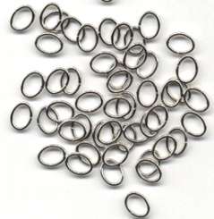522327 Biegeringe oval 5x7mm 50St.silber 