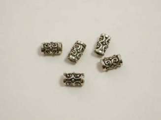 522368 Schmuckteil Metall Zylindrisch 0,9cm 5 St 