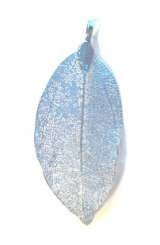 522382 Blatt Metall 2.5x5cm blau 