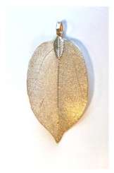 522385 Blatt Metall 2.5x5cm gold 