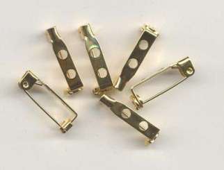 522452 Broschennadeln 19mm gold    6 St 