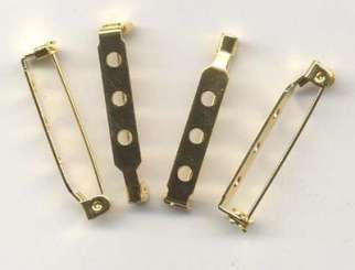 522456 Broschennadeln 32mm gold    4 St 